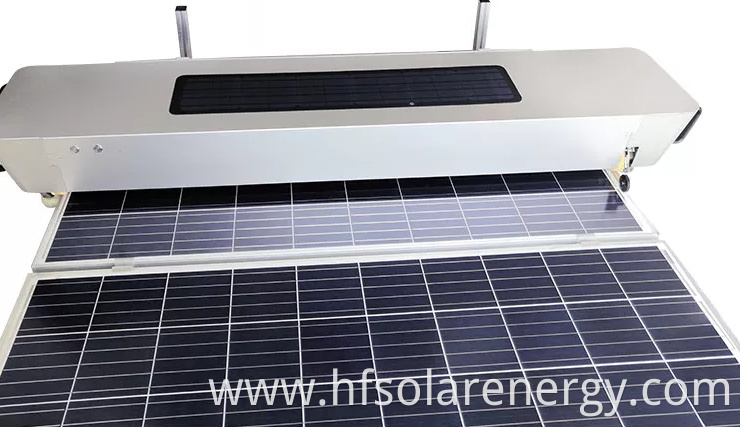 GPRS control Automatic Solar Panel Cleaning Brush Equipment robot Vacuum Panel Robot for Length 1950mm Solar Panel Robot